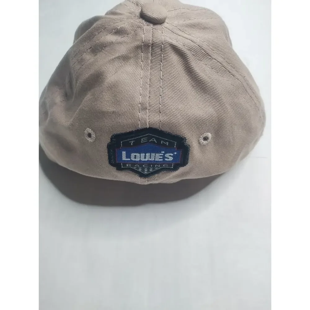 Kobalt Lowe's Racing Team #48 Jimmie Johnson NASCAR Adjustable Hat Cap Khaki